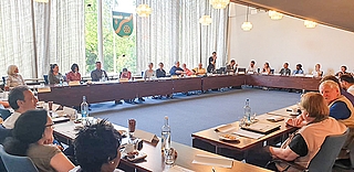 Das Treffen des Arbeitskreises Arbeitsmarktintegration befasste sich mit dem Chancenaufenthaltsrecht (Foto: Pressestelle Kreis Pinneberg) 