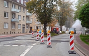 Die Feldstraße ist stadteinwärts gesperrt. (Foto: Frank)