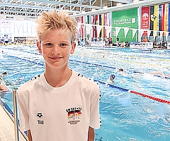 Till Früchtenicht startete in der Disziplin Mehrkampf Schmetterling. (Foto: EMTV)