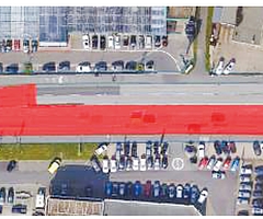 Der rot markierte Bereich erhält eine DSK-Decke. (Quelle: Stadt Elmshorn)