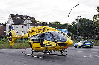 Christoph 67 landete auf dem ZOB in Elmshorn. (Foto: Frank)