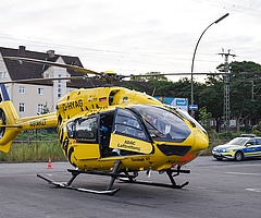 Christoph 67 landete auf dem ZOB in Elmshorn. (Foto: Frank)