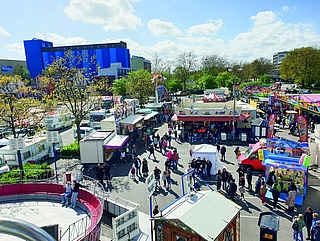 Aus dem Riesenrad boten sich interessante Blicke. (Foto: Strandmann)