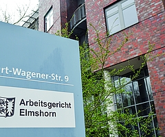 Justizministerin Prof. Dr. Kerstin von der Decken hat dem Landtag einen Gesetzentwurf zur Auflösung des Arbeitsgerichts Elmshorn vorgelegt. Es soll als auswärtige Kammer des Arbeitsgerichts Lübeck im Sozialgericht Itzehoe untergebracht werden. (Foto: Frank)
