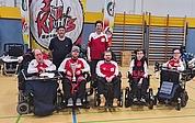 Erfolgreich: Den Barmstedt Knights gelang das Kunststück, den dritten DM-Titel in Folge in der  E-Rollifußball Bundesliga zu erkämpfen.  (Foto: BMTV)