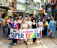Dritte Pride Parade 2023 am Sonnabend in der Elmshorner Innenstadt (Foto: Maximilian Ringeling) 