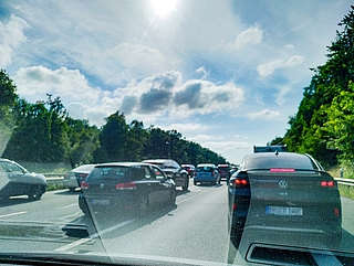 Die Baustellen sorgten für teils erheblichen Stau. (Archiv: Frank)