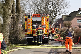 Zeitweise war auch der Mühlenweg gesperrt. (Foto: Frank)