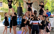 Sorgten für Stimmung: Die Cheerleader des SV Lieth beim Mitmachfest 2023 der Perspektive (Foto: Perspektive GmbH)