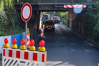 Auch im Geschwister-Scholl-Tunnel wird gearbeitet. (Foto: Frank)