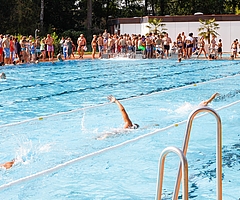 Ab in die Fluten heißt es am Sonnabend für die Athleten. (Foto: Strandmann)
