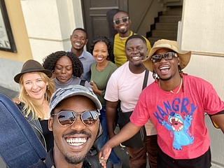 Die Mitglieder der Band Rise'n'Shine stammen aus Tansania, Uganda und Deutschland. (Foto: Anne-Christina Achterberg-Boness)