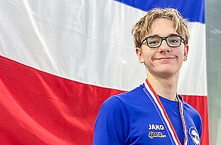 Johannes Liebmann wurde Jahrgangsmeister über 400 Meter Freistil. (Foto: EMTV)