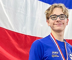 Johannes Liebmann wurde Jahrgangsmeister über 400 Meter Freistil. (Foto: EMTV)