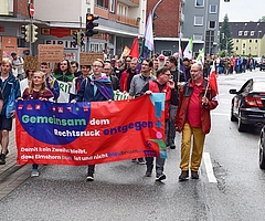Das Bündnis organisierte bereits 2024 eine Demo gegen Rechts in Elmshorn. (Foto: Frank)