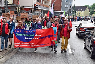 Das Bündnis organisierte bereits 2024 eine Demo gegen Rechts in Elmshorn. (Foto: Frank)