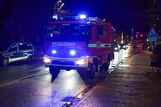 Die Straße An der Klosterkoppel war zeitweise gesperrt. (Foto: Frank)