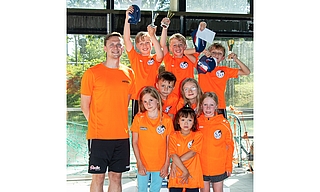 Eine außerordentlich starke Mannschaftsleitung: Das SZE erreichte mit sieben Kindern in der Mannschaftswertung insgesamt einen 6. Platz. (Foto: SZE)