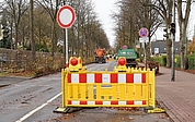 Die Sperrung der Jürgen-Siemsen-Straße in Tornesch soll bis Montag, 17. November, wieder aufgehoben werden. (Foto: Frank)