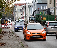 Bis der Verkehr so wie auf unserem Archivbild wieder fließt, wird es voraussichtlich noch bis zum 4. November dauern. (Foto: Strandmann)