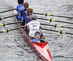 Jonas Rückert hält den Vierer auf Kurs. (Foto: ERC)