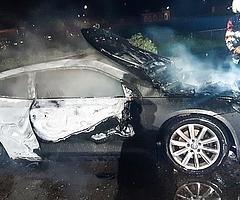 Die Feuerwehr löschte den Brand. (Foto: Polizei)