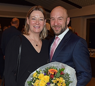 Glücklich über den Wahlsieg: Christopher Radon und seine Ehefrau Nina Radon. (Foto: Frank)