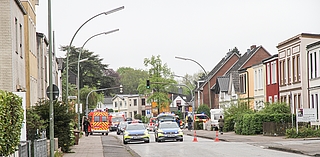 Nichts ging mehr in der Langelohe. Am Ende waren 71 Einsatzkräfte im betroffenen Bereich vor Ort. (Foto: Meyer-Lutz)
