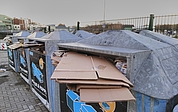 Uetersen Hafen Papiercontainer