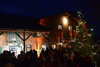 Viele Menschen füllten am Sonntag den Hof des Töverhuus in Klein Nordende. (Foto: Frank)