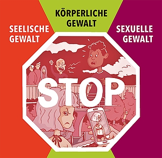 Mit diesem Plakat wollen Vereine und Verbände Kindern helfen, sich nach der Erfahrung von Gewalt Hilfe zu suchen. (Grafik: Kreis Pinneberg)